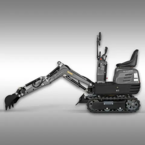 JANSEN MB-500 Mikrobagger Komplett-Set mit Anbaugeräten