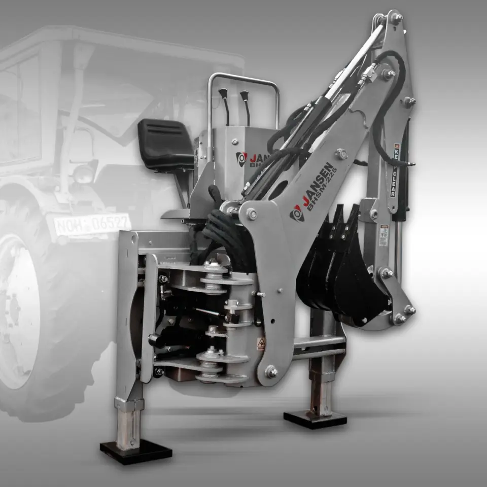 JANSEN BHSM-225 Heckbagger für Traktoren mit Seitenverschiebung