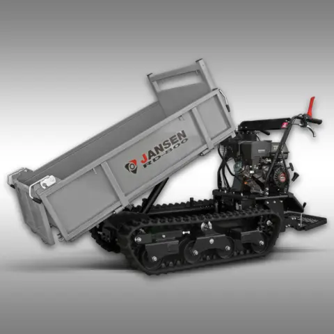 JANSEN RD-800 Raupendumper mit Flachmulde