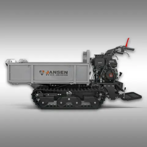 JANSEN RD-800 Raupendumper mit Flachmulde