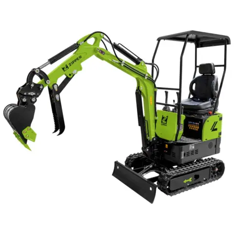 ZIPPER ZI-MBG850DS5 Diesel-Minibagger mit drei Schaufeln