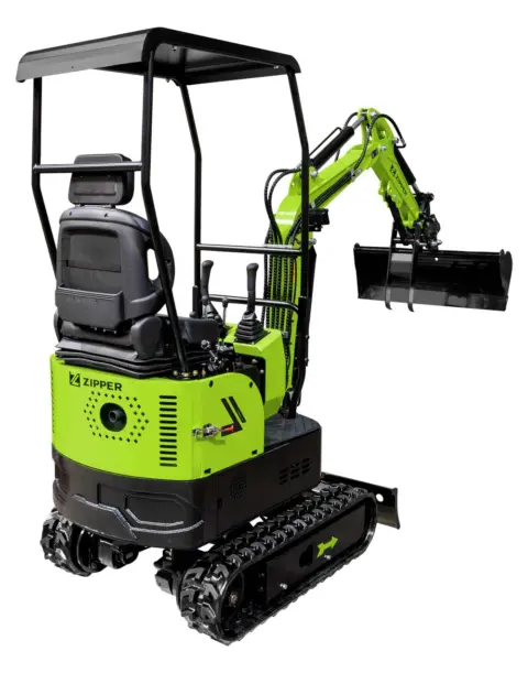 ZIPPER ZI-MBG850DS5 Diesel-Minibagger mit drei Schaufeln