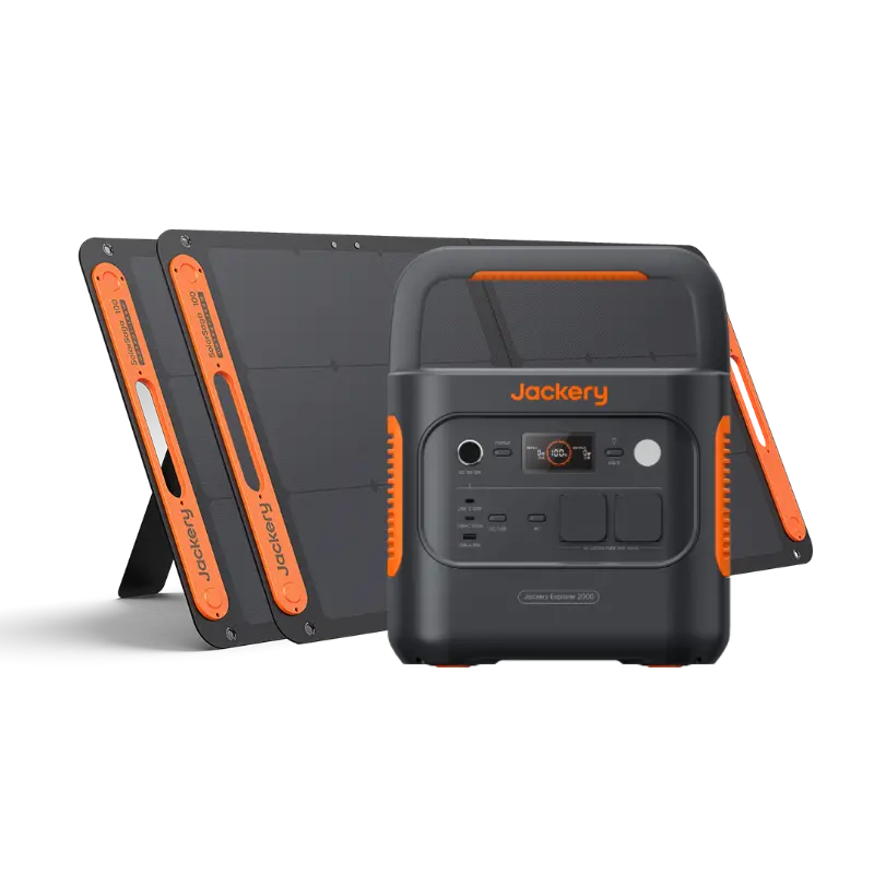 Jackery Explorer 2000 v2 – Solargenerator-Set 2.042 Wh / 2.200 W