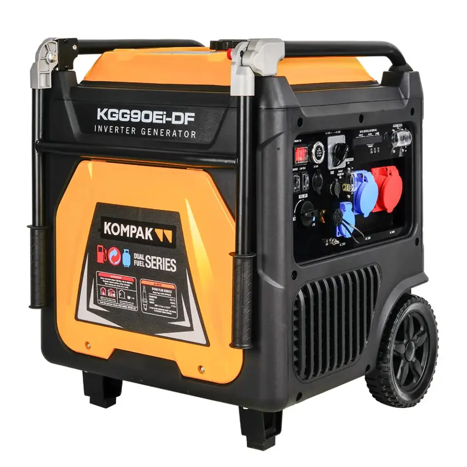 KOMPAK KGG90Ei-DF – Dual-Fuel-Invertergenerator 230/400 V