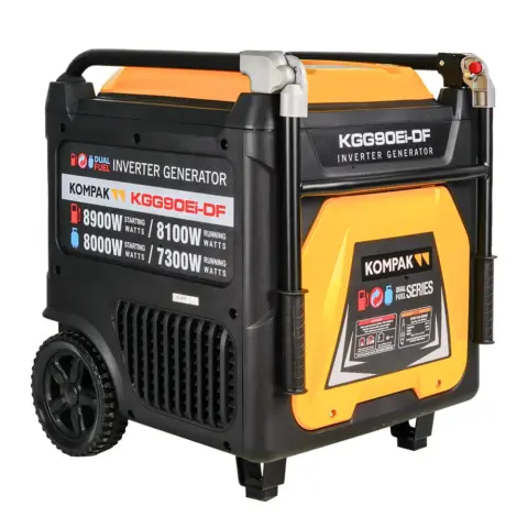 KOMPAK KGG90Ei-DF – Dual-Fuel-Invertergenerator 230/400 V