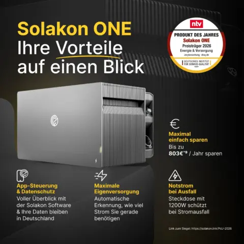 Solakon ONE – Balkonkraftwerk-Speicher ab 4,22 kWh