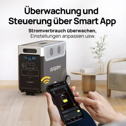 AFERIY P310 – Erweiterbare Powerstation 3.840 Wh / 3.600 W