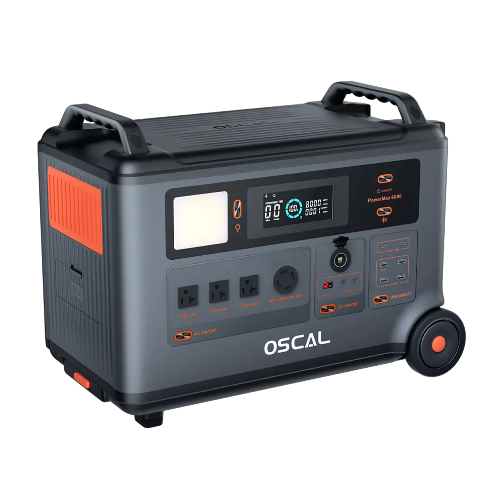 OSCAL PowerMax 6000 – Powerstation EU 3.600 Wh / 6.000 W