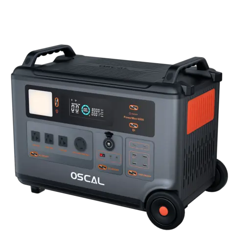 OSCAL PowerMax 6000 – Powerstation EU 3.600 Wh / 6.000 W