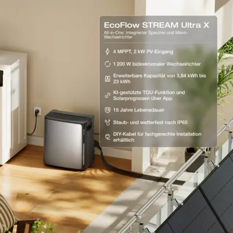 EcoFlow STREAM Ultra X – Solarstromspeicher-Sets 3,84 kWh