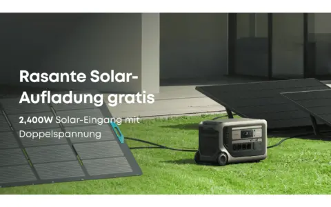 Anker SOLIX F3000 – Powerstation mit Rollen 3.072 Wh / 3.600 W