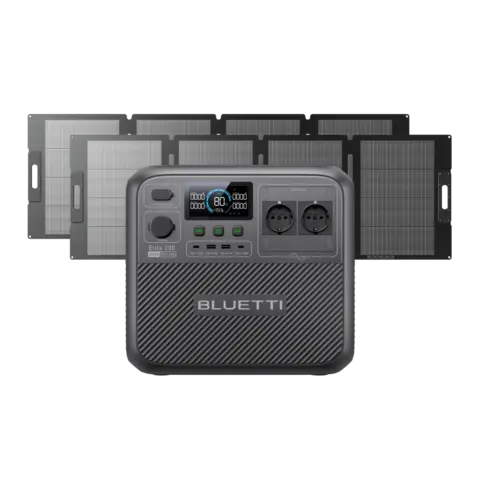 BLUETTI Elite 200 V2 – Solargenerator-Set 2.073,6 Wh / 2.600 W